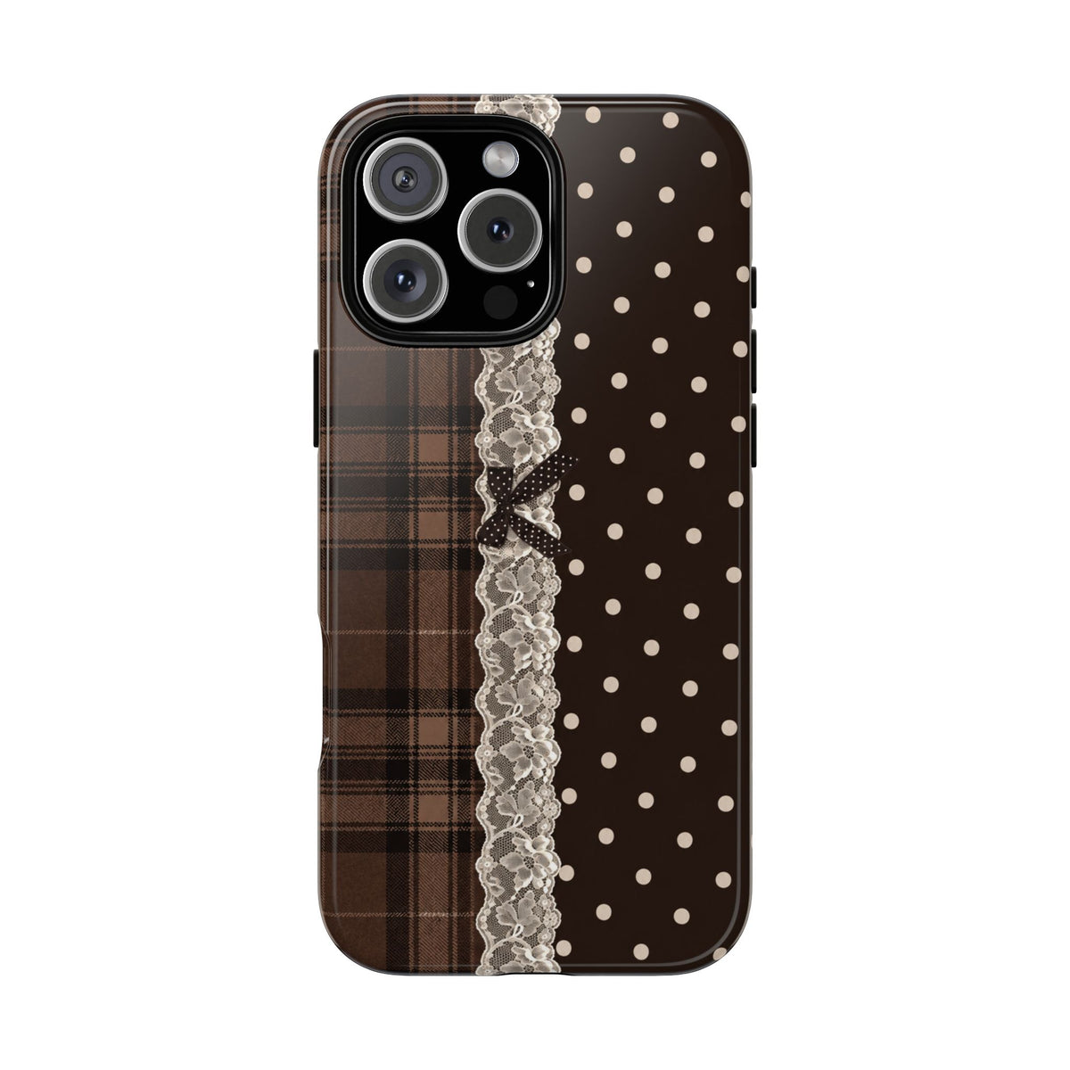 Polka-Lace Plaid
