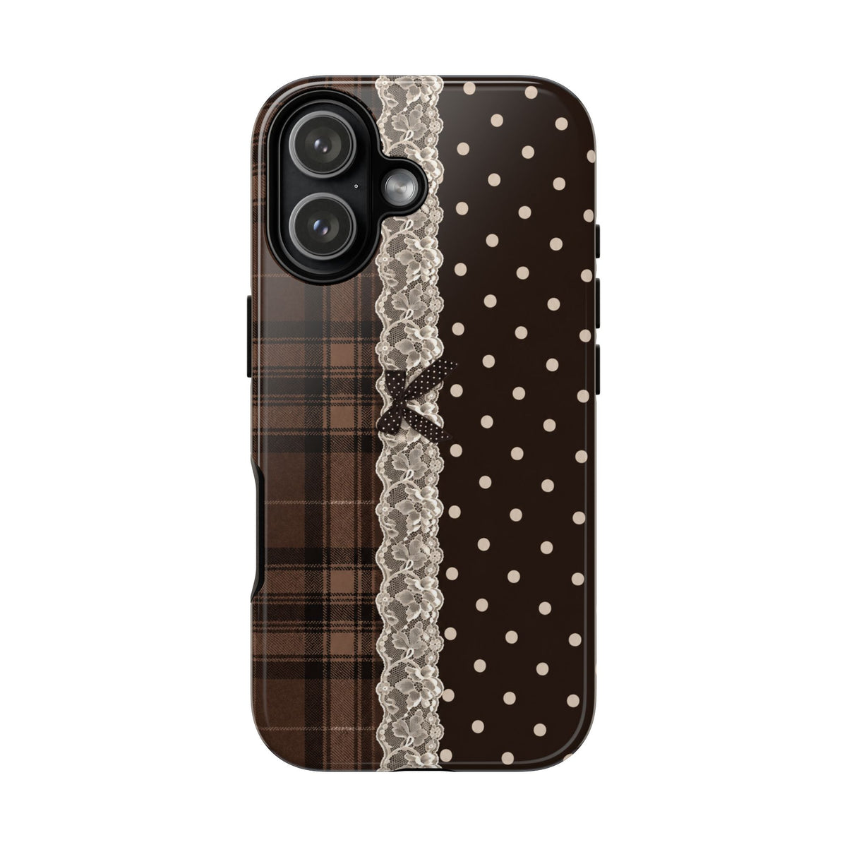 Polka-Lace Plaid