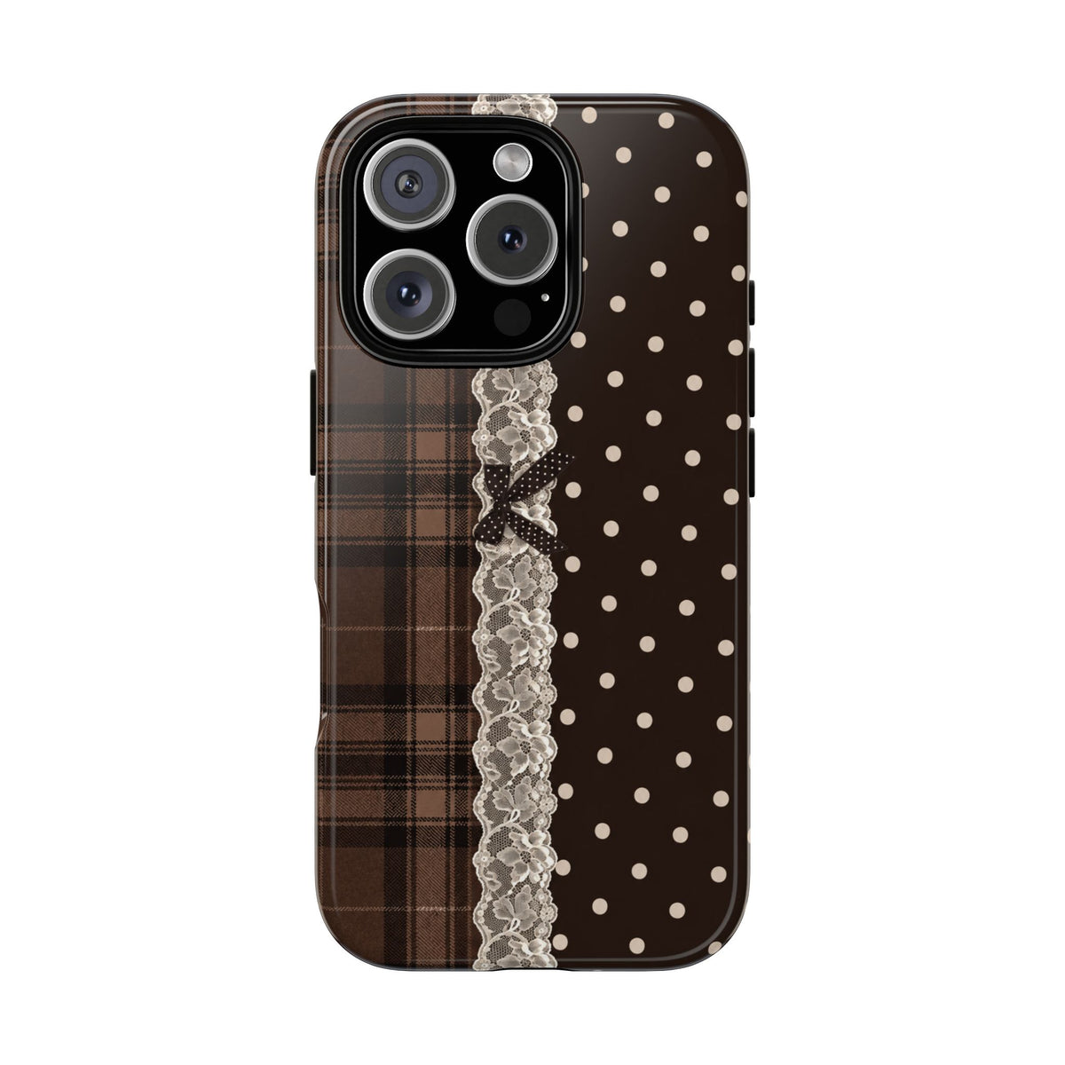 Polka-Lace Plaid