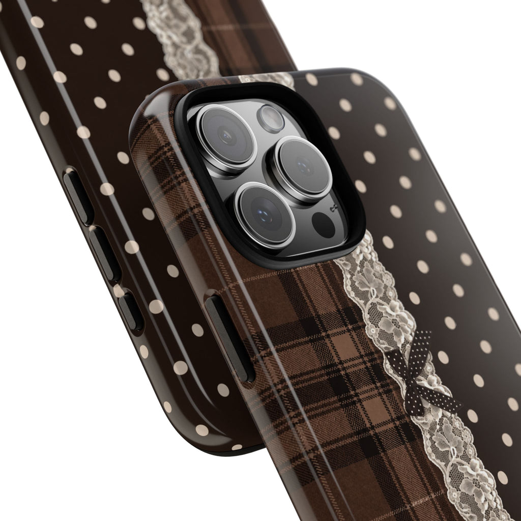 Polka-Lace Plaid