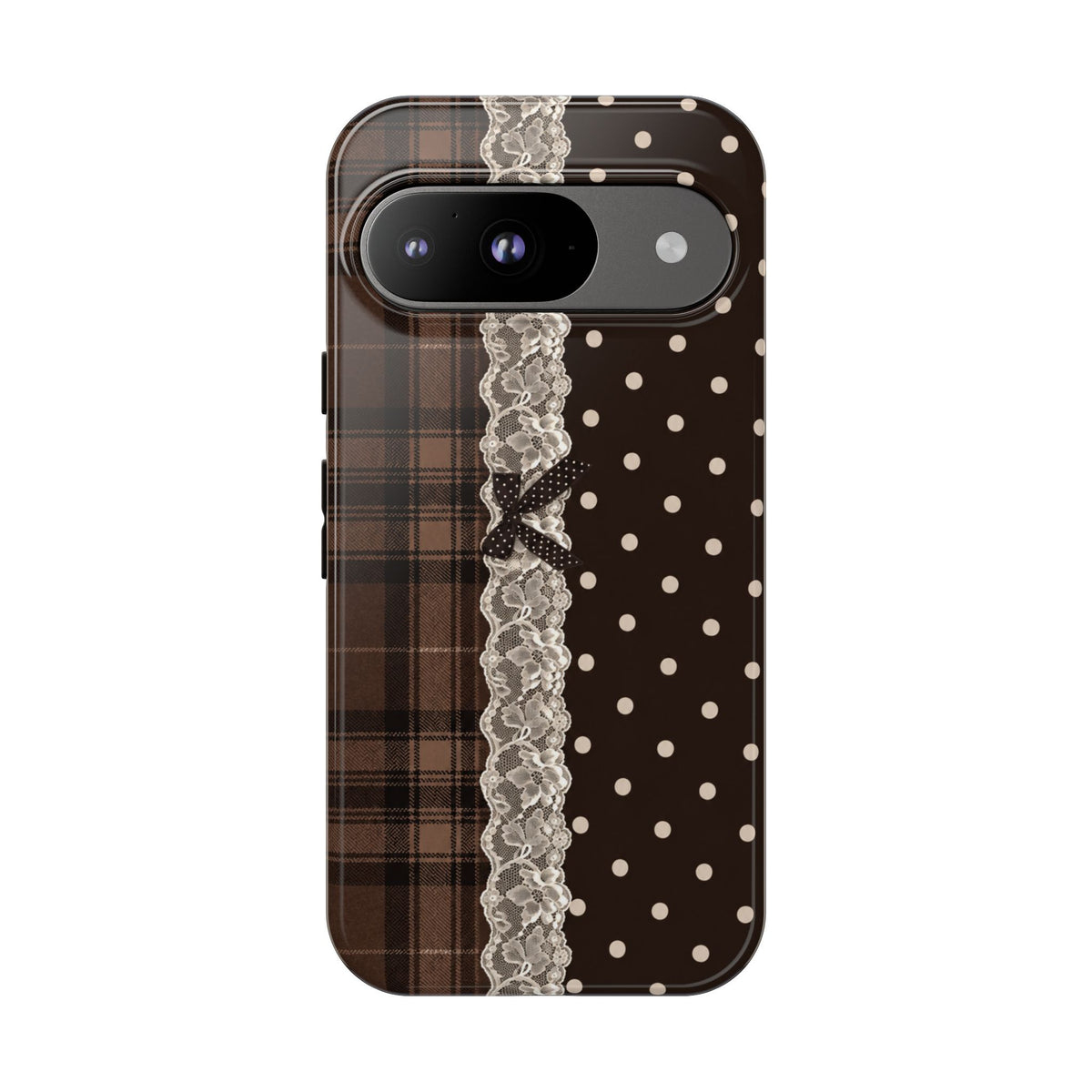 Polka-Lace Plaid