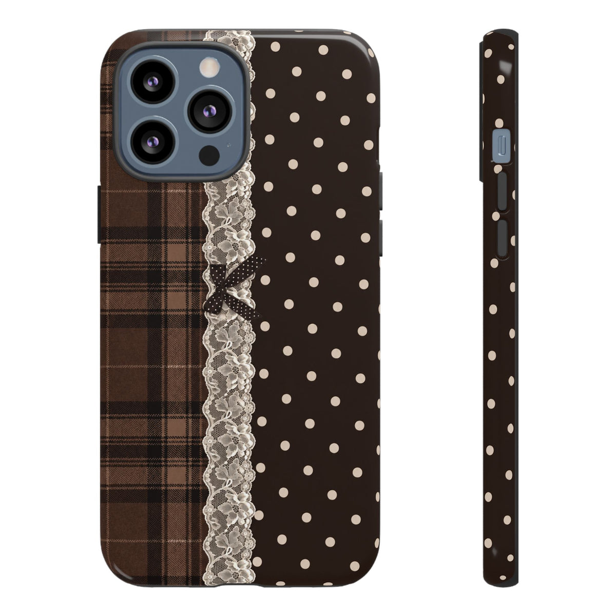 Polka-Lace Plaid