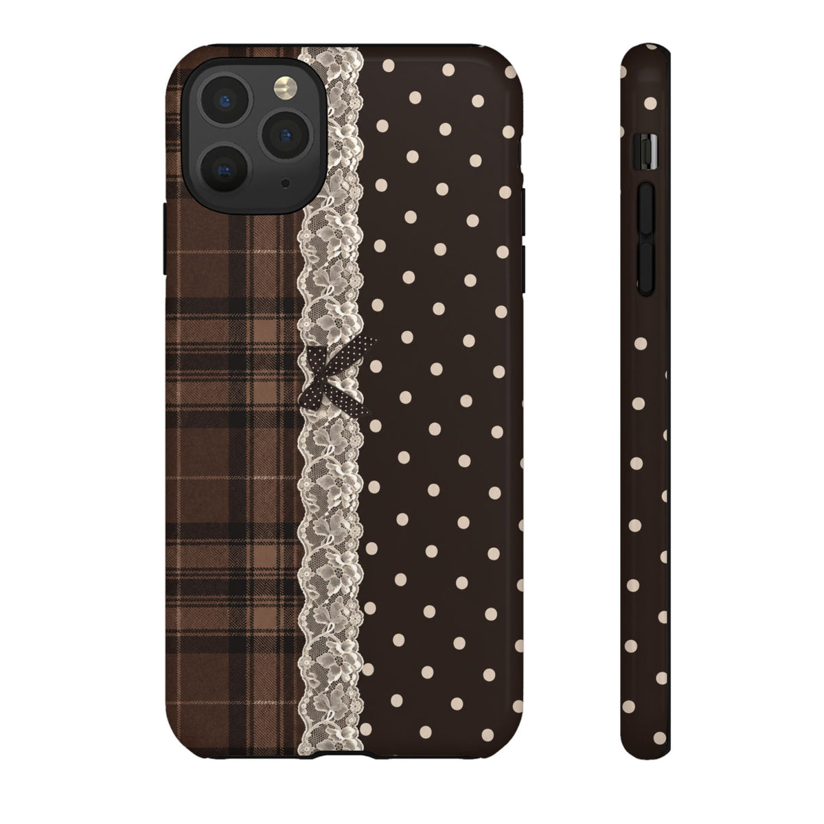 Polka-Lace Plaid