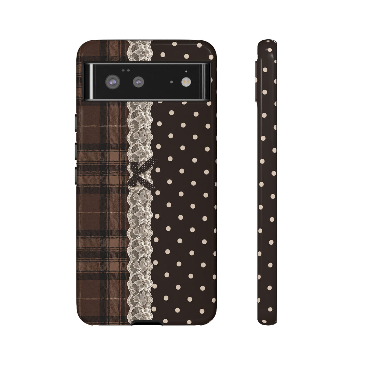 Polka-Lace Plaid