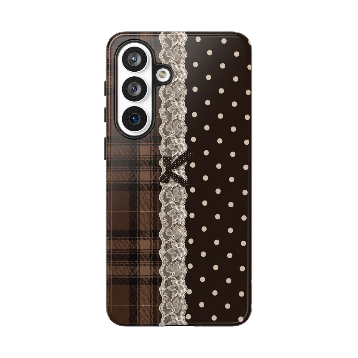 Polka-Lace Plaid