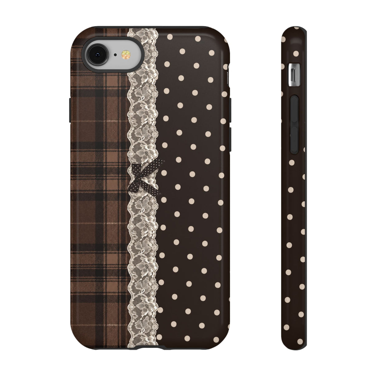 Polka-Lace Plaid