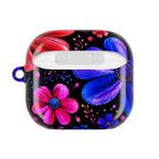 Vibrant Floral AirPod Case – Colorful Pink & Blue Flower Design