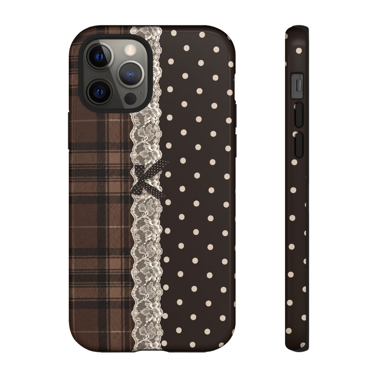 Polka-Lace Plaid