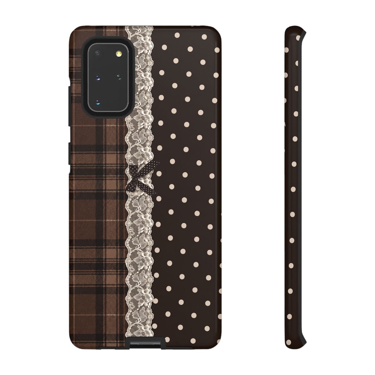 Polka-Lace Plaid