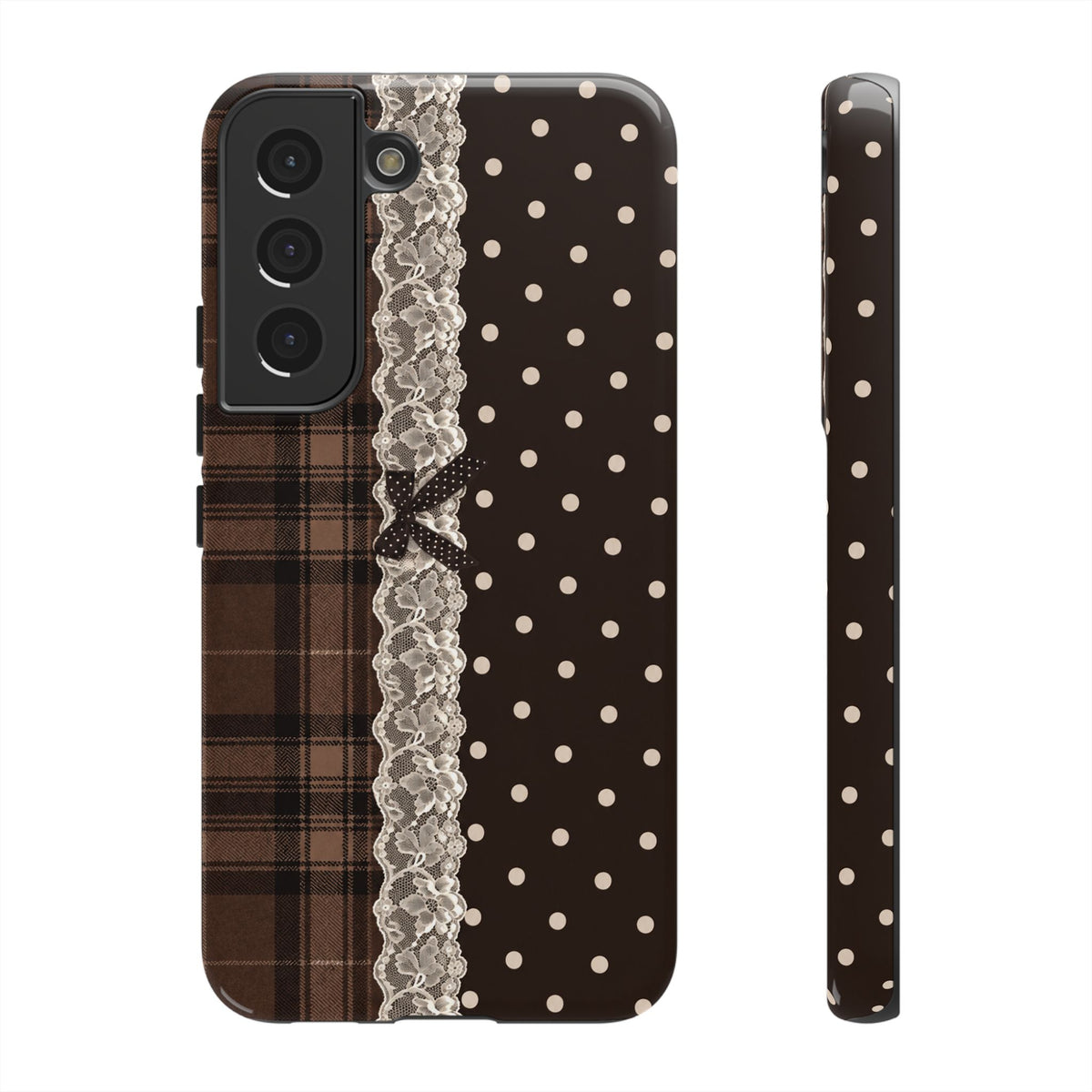 Polka-Lace Plaid
