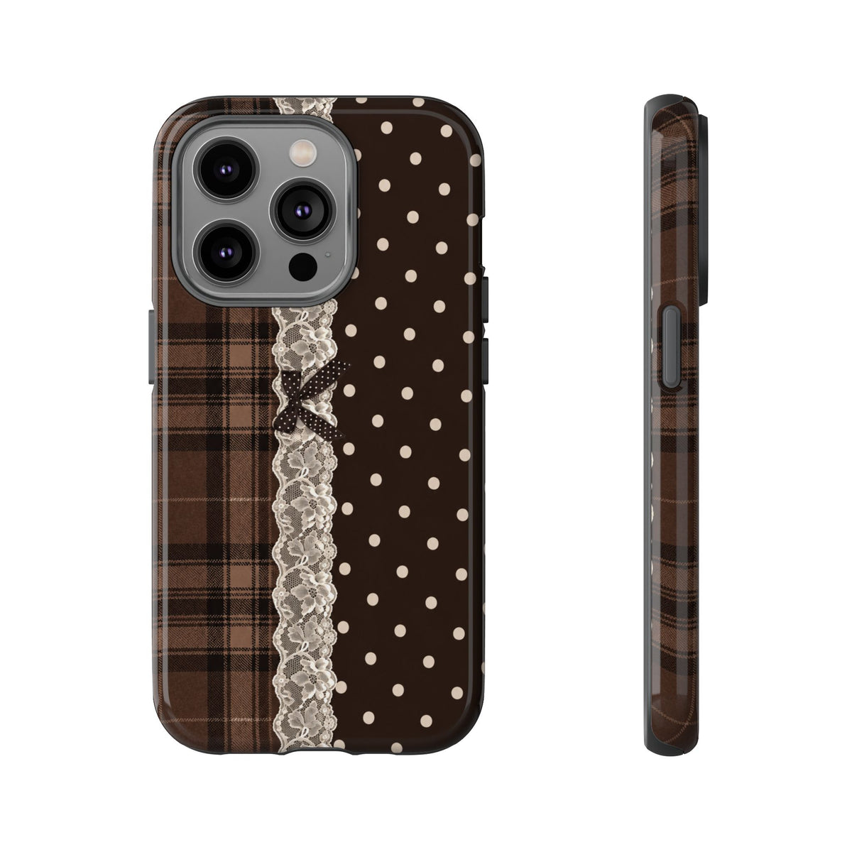 Polka-Lace Plaid