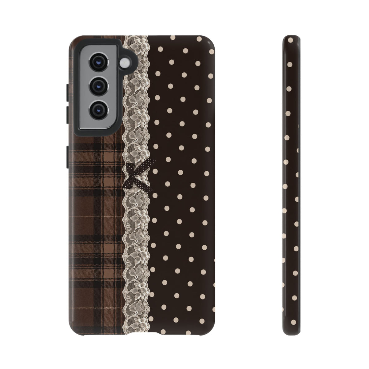 Polka-Lace Plaid
