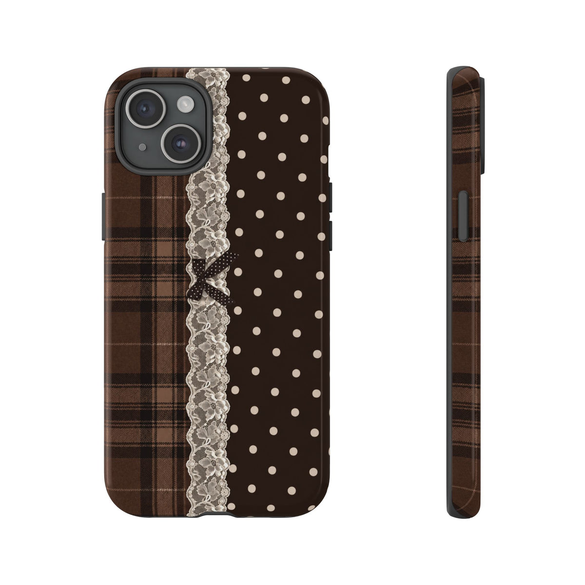 Polka-Lace Plaid