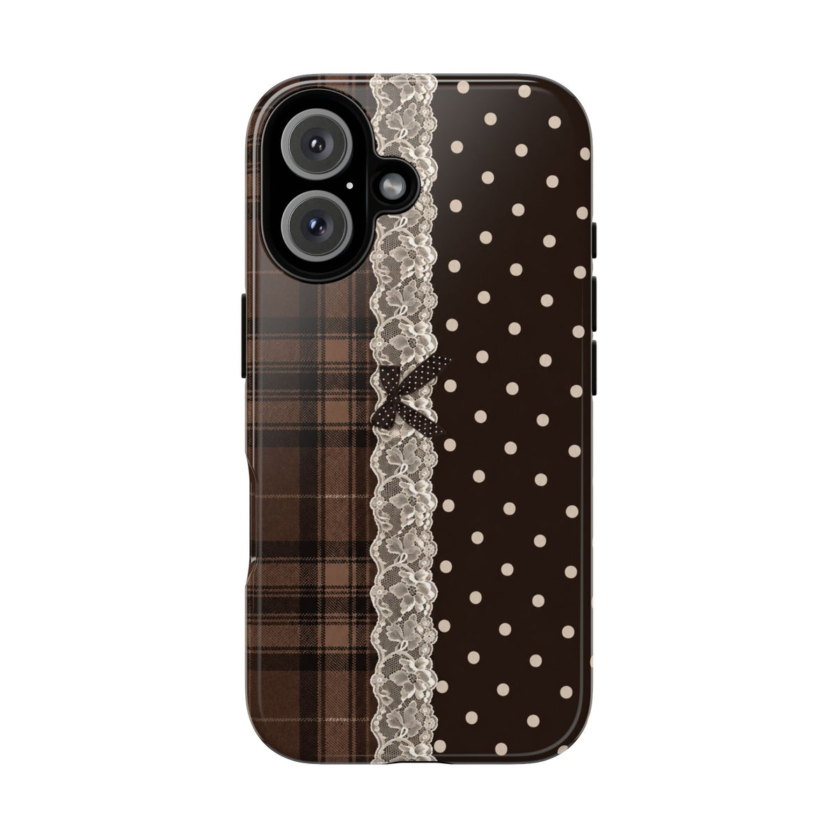 Polka-Lace Plaid