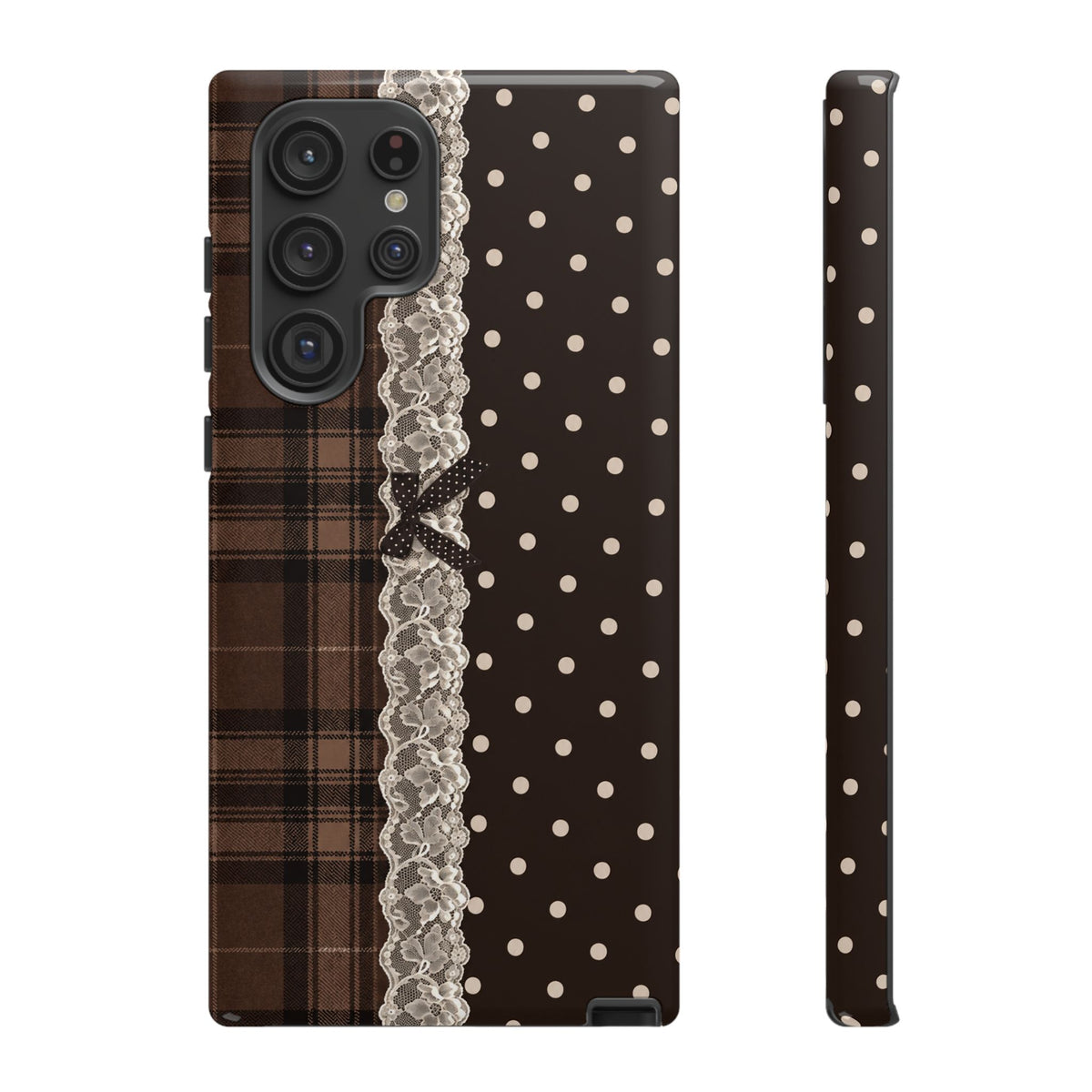Polka-Lace Plaid
