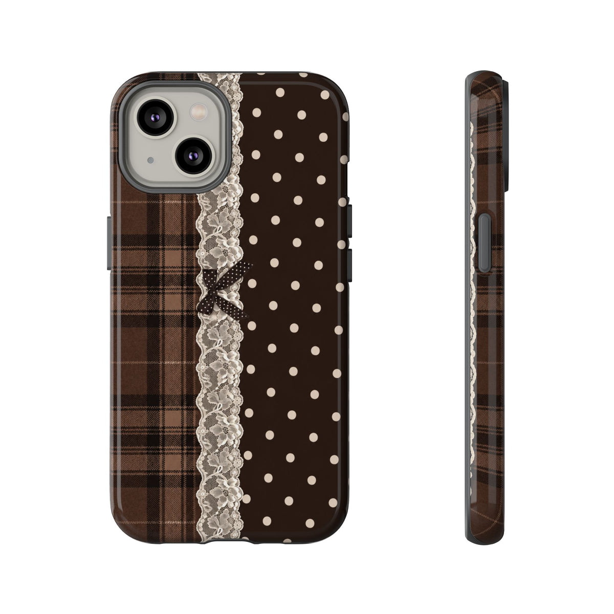 Polka-Lace Plaid