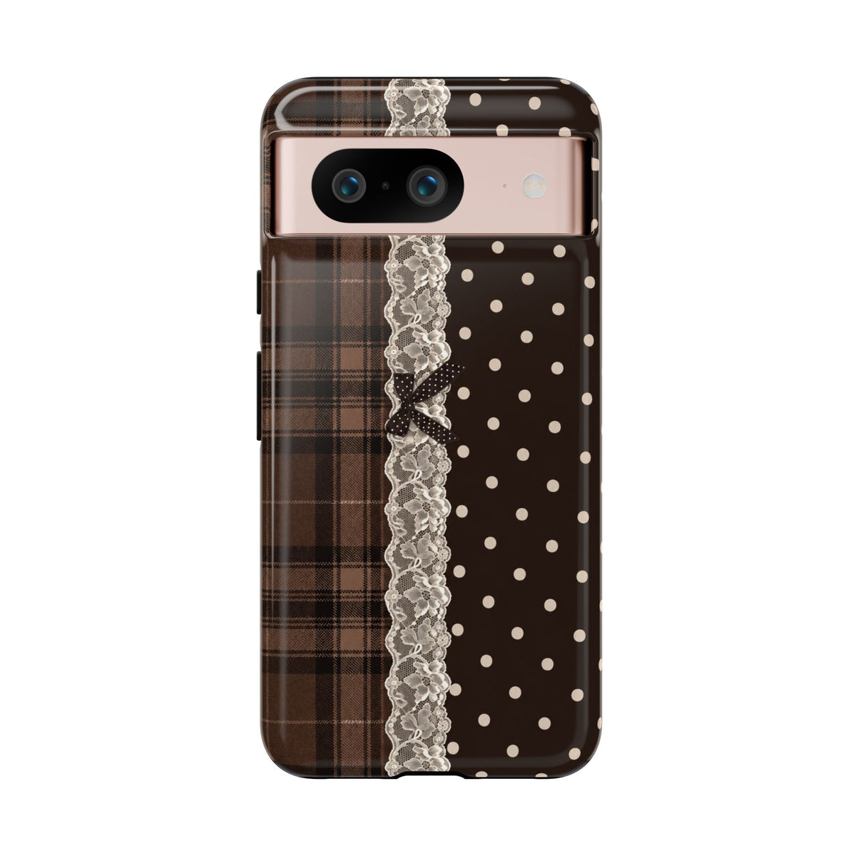 Polka-Lace Plaid