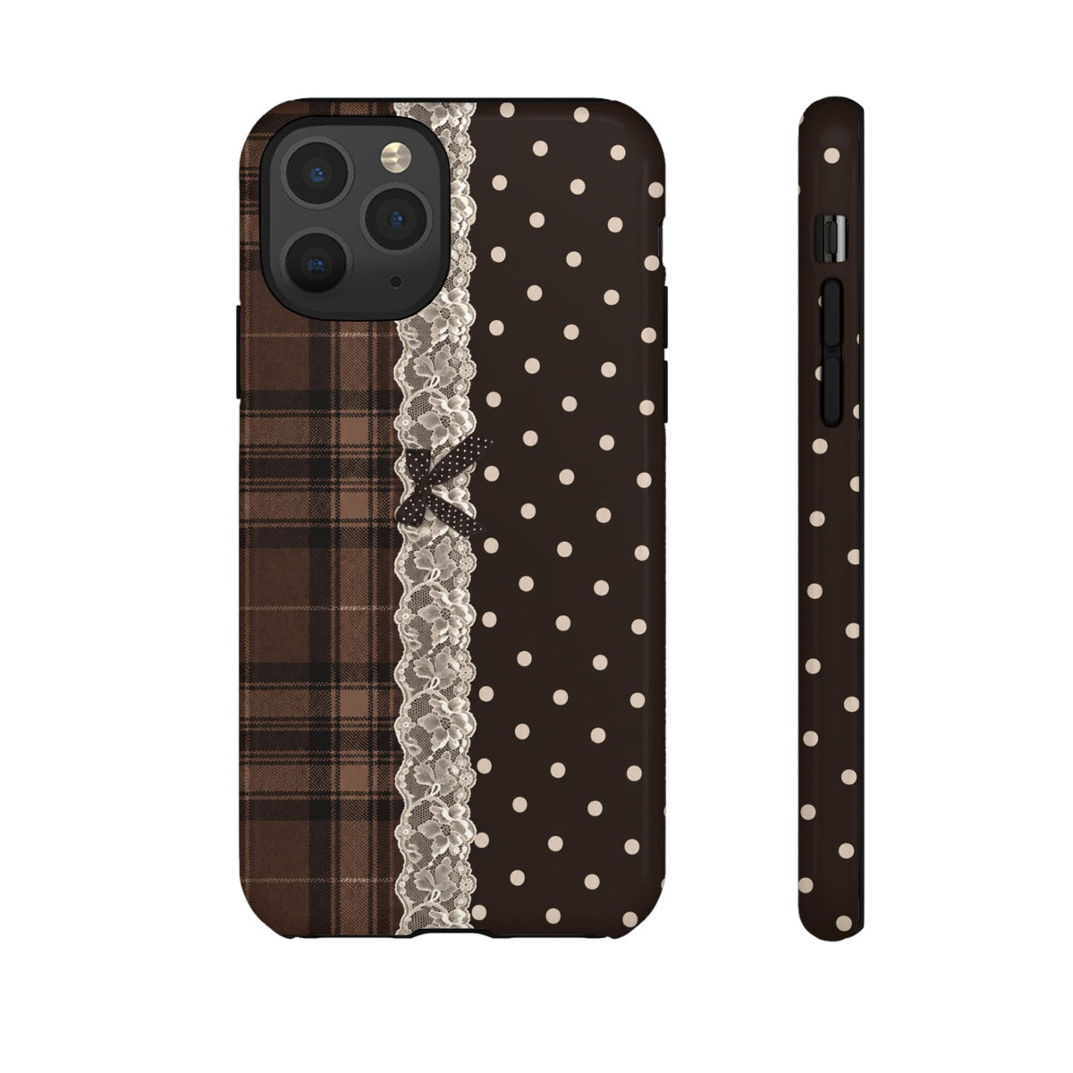 Polka-Lace Plaid