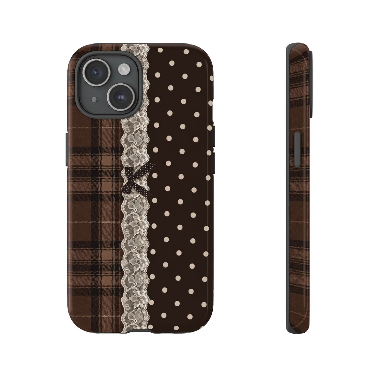 Polka-Lace Plaid