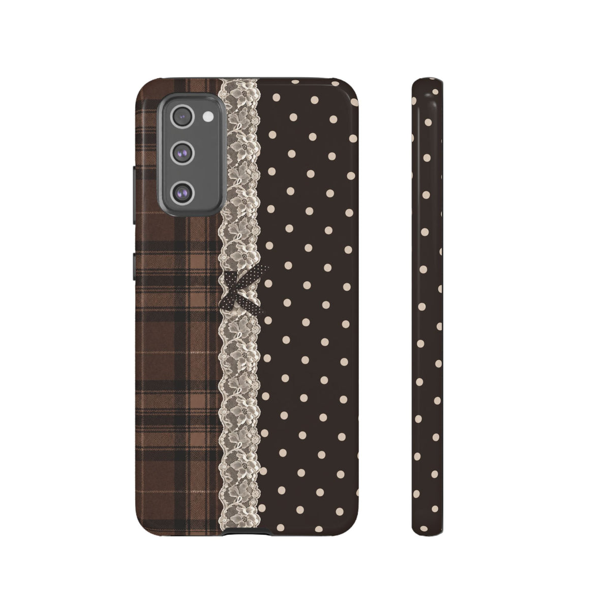 Polka-Lace Plaid
