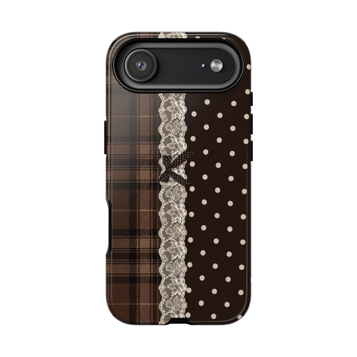 Polka-Lace Plaid