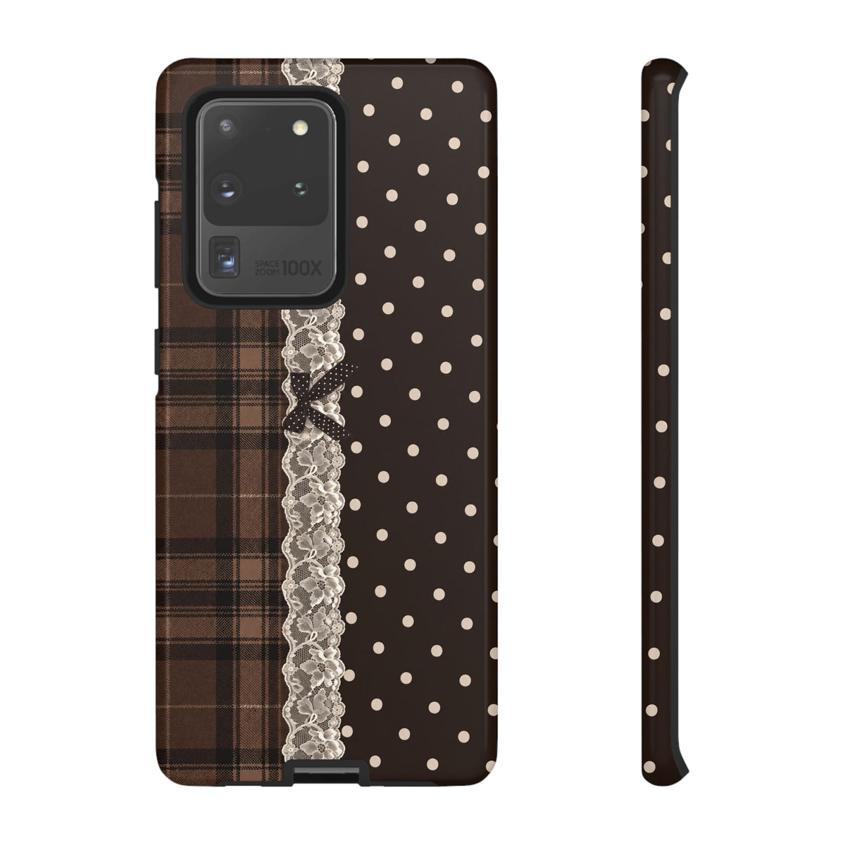 Polka-Lace Plaid