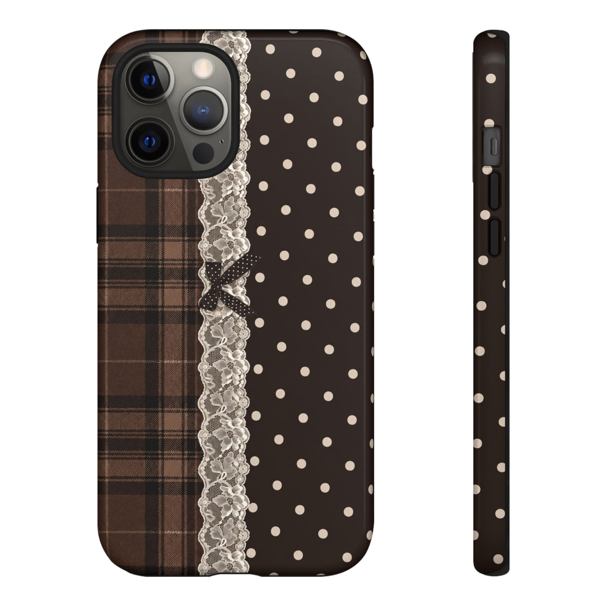 Polka-Lace Plaid