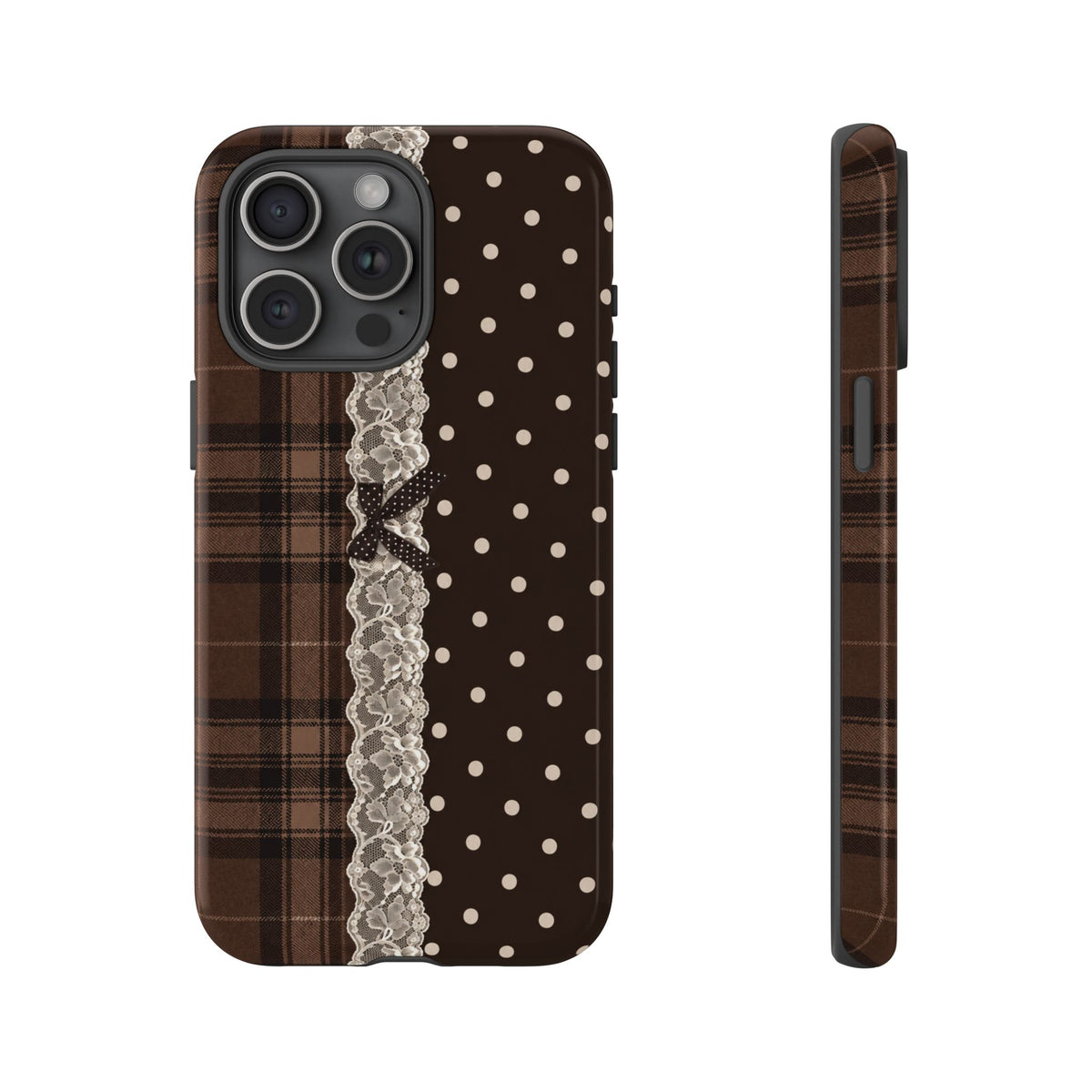 Polka-Lace Plaid