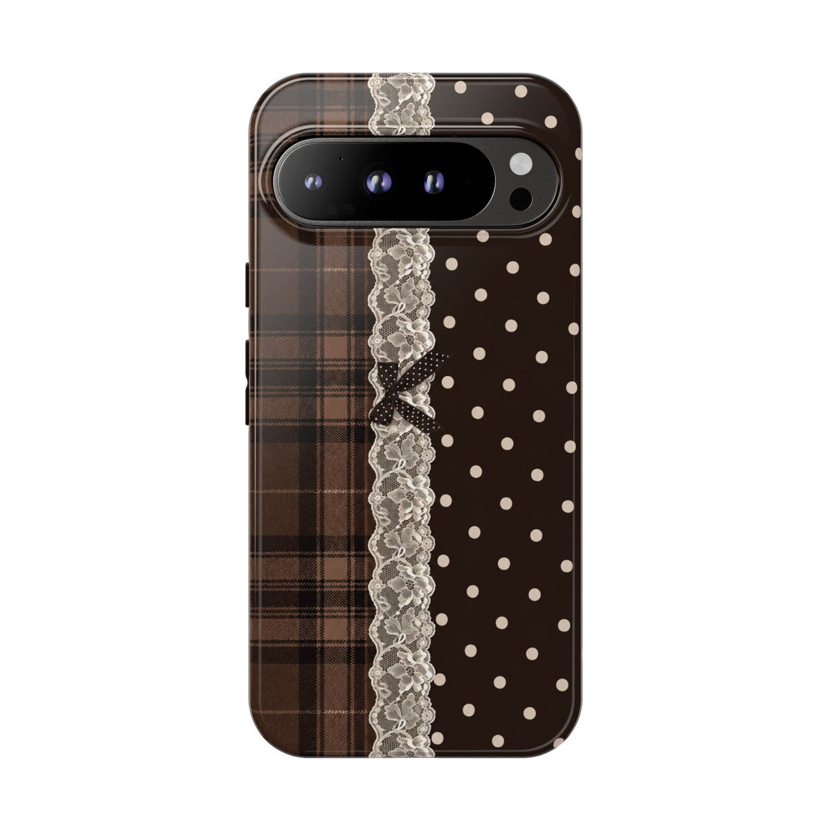 Polka-Lace Plaid