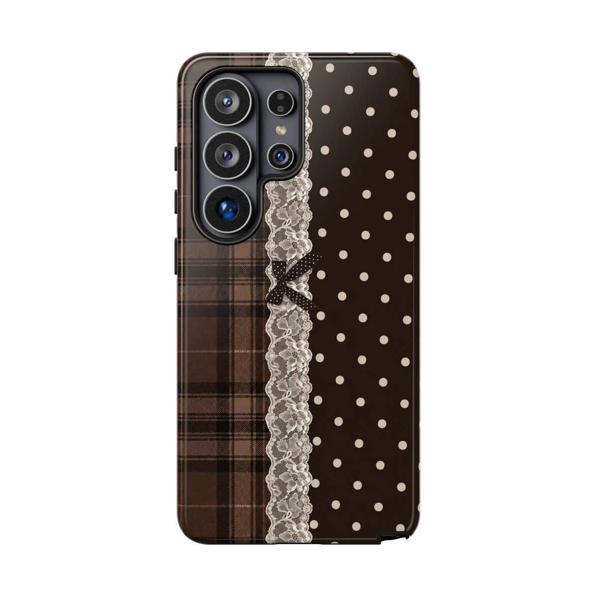 Polka-Lace Plaid