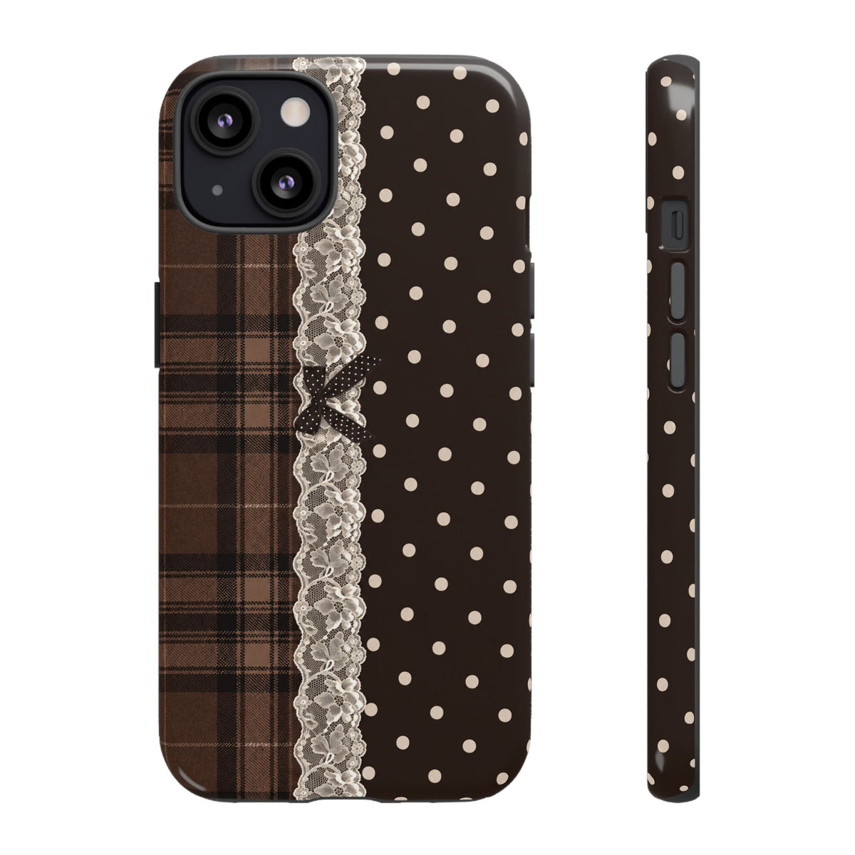 Polka-Lace Plaid