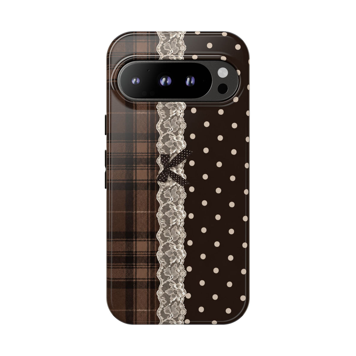 Polka-Lace Plaid