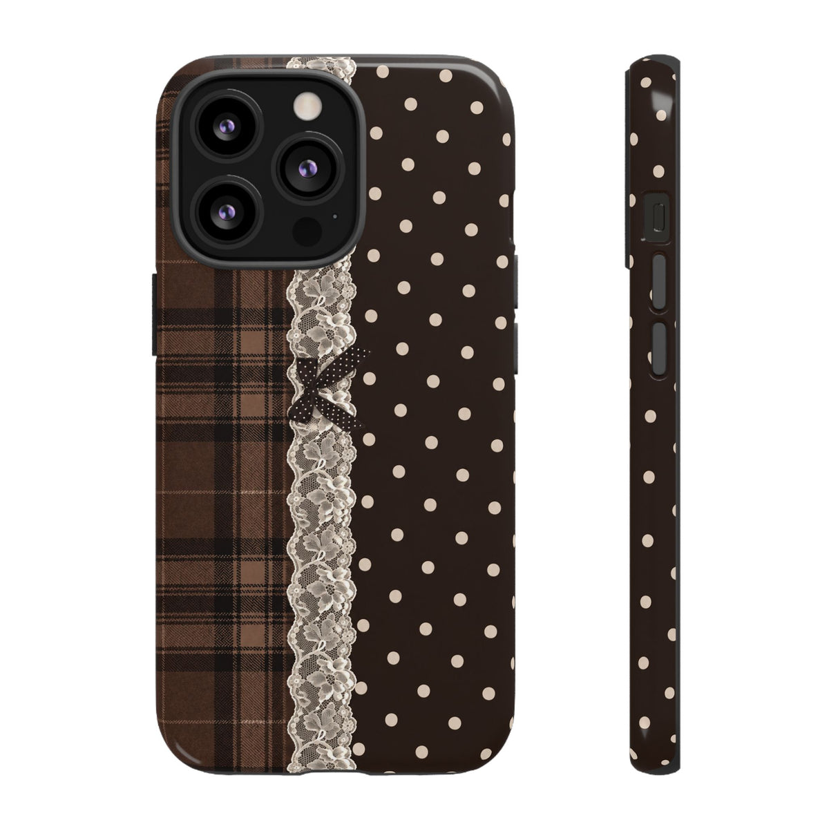 Polka-Lace Plaid