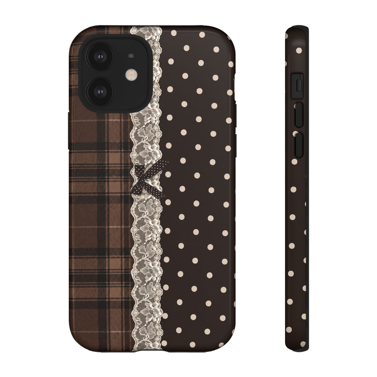 Polka-Lace Plaid