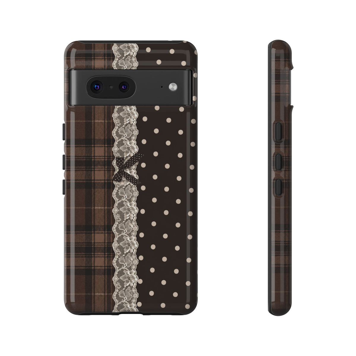 Polka-Lace Plaid