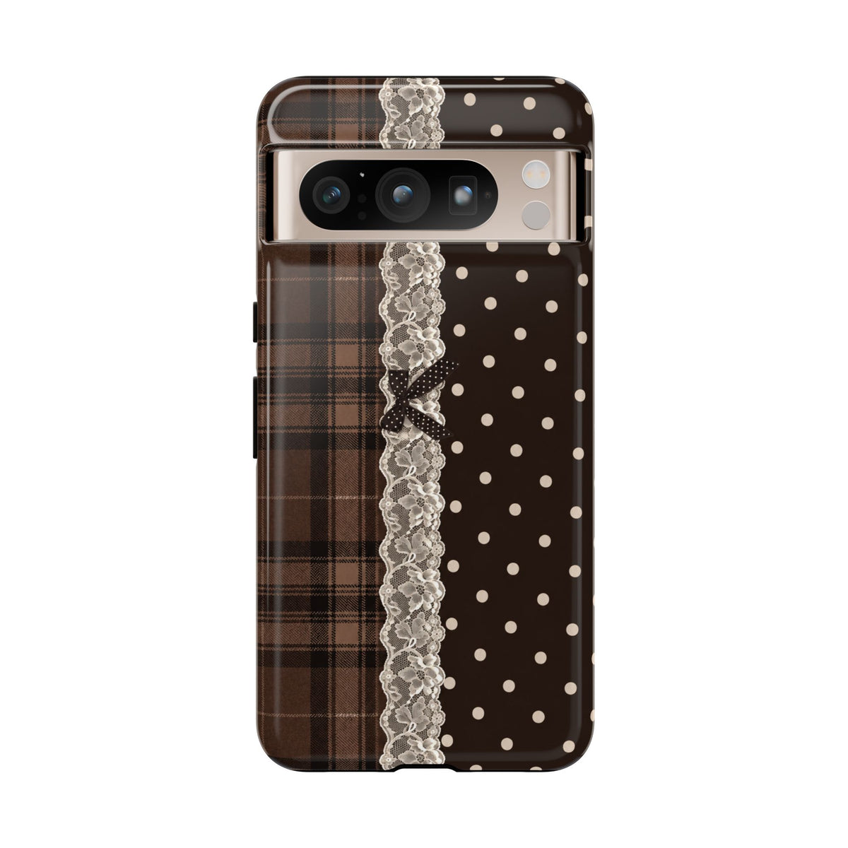 Polka-Lace Plaid