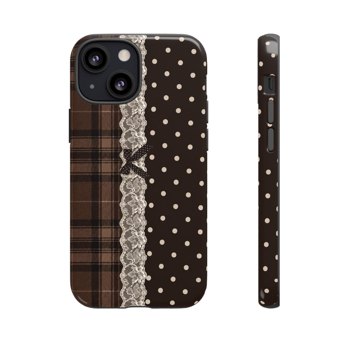 Polka-Lace Plaid