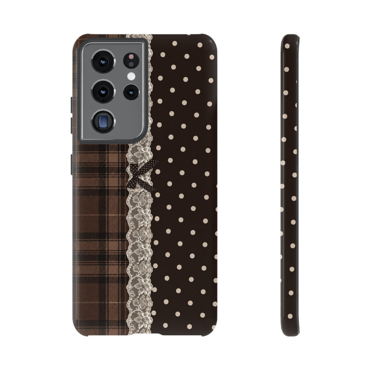 Polka-Lace Plaid