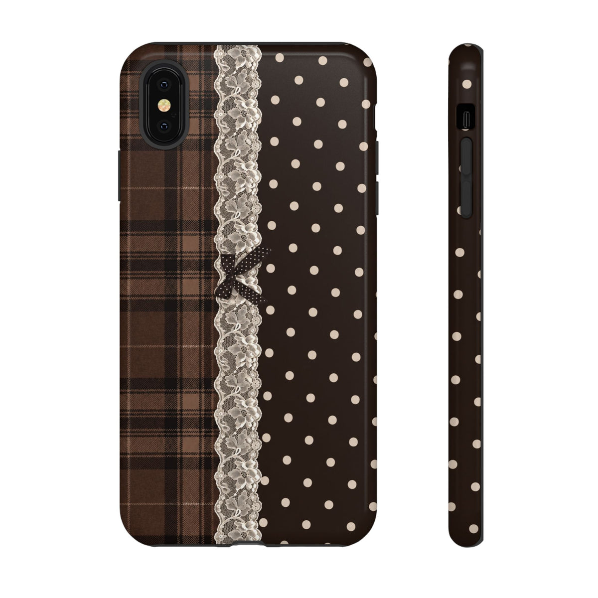 Polka-Lace Plaid
