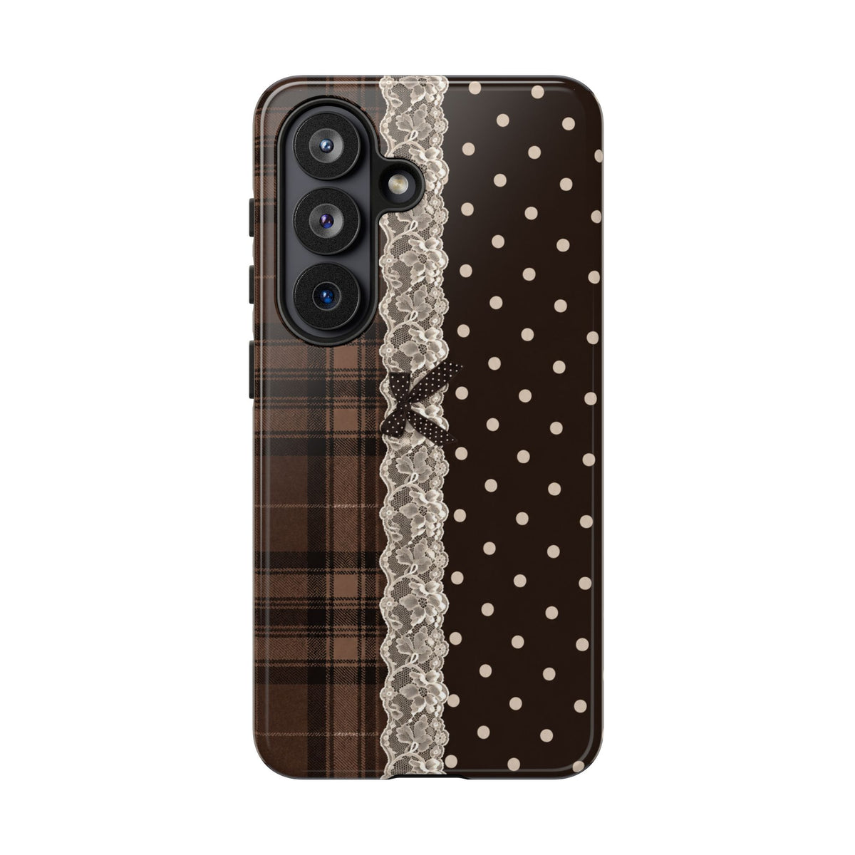 Polka-Lace Plaid
