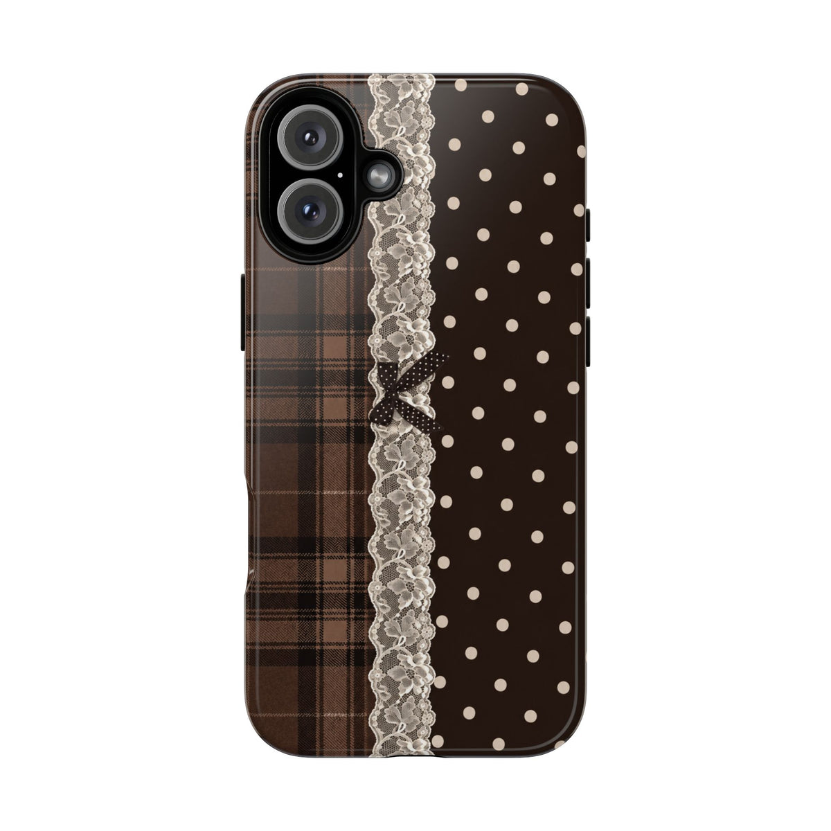 Polka-Lace Plaid