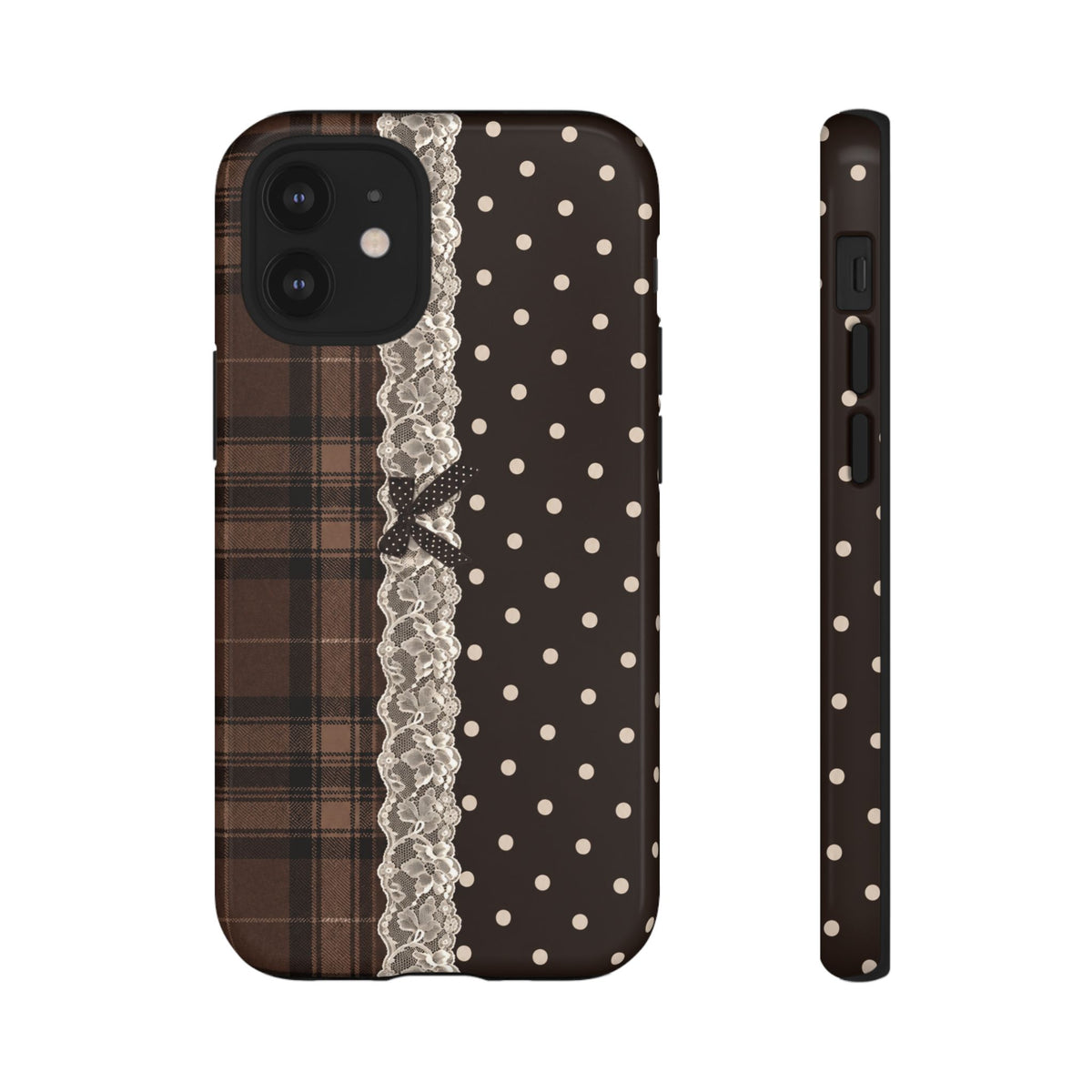 Polka-Lace Plaid