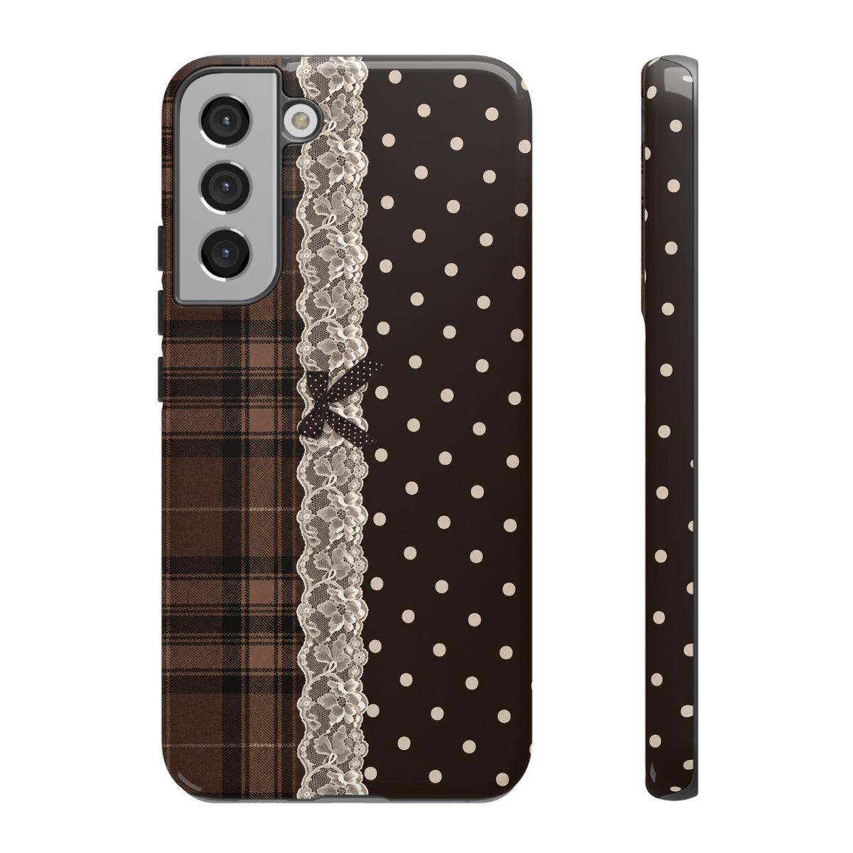 Polka-Lace Plaid