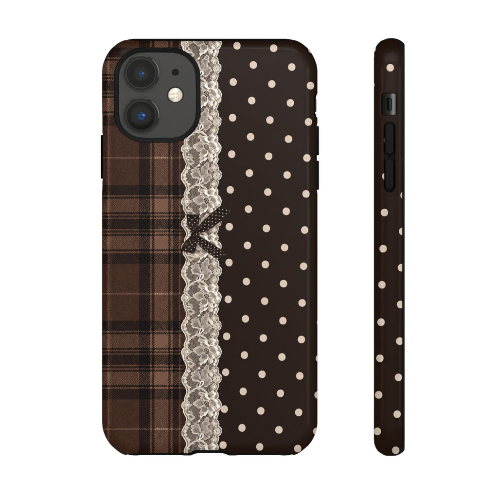 Polka-Lace Plaid