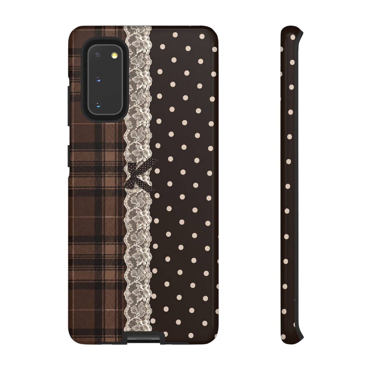 Polka-Lace Plaid