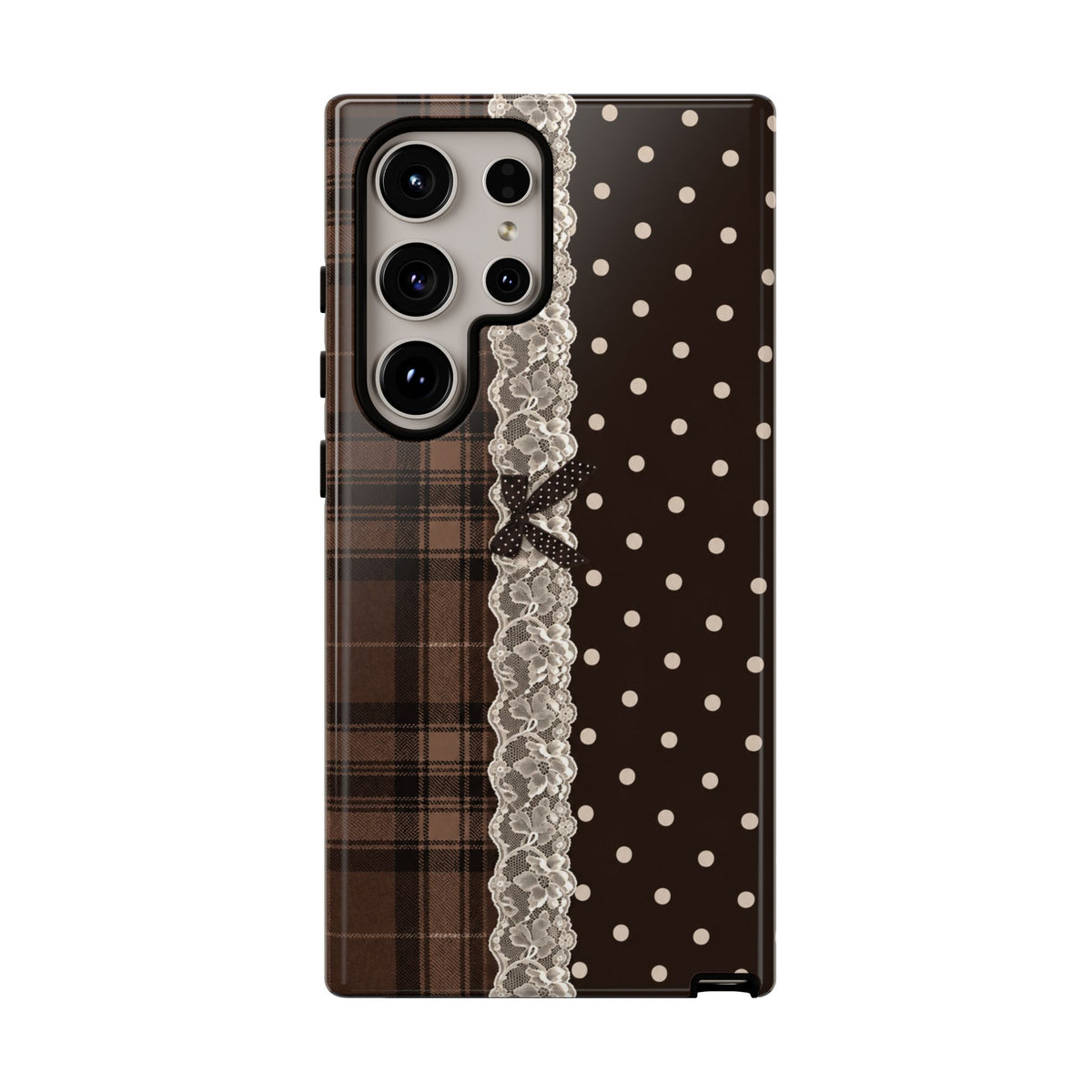 Polka-Lace Plaid