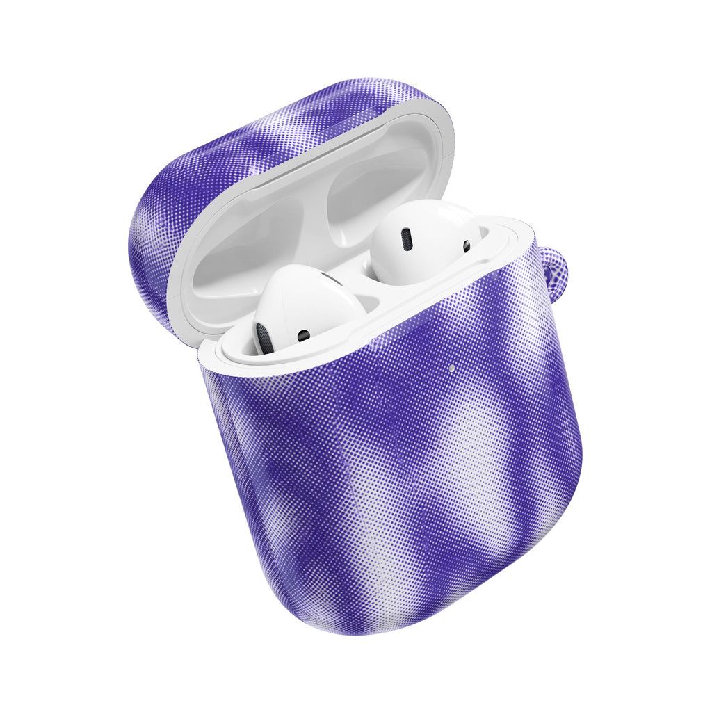 Purple Abstract AirPods Case