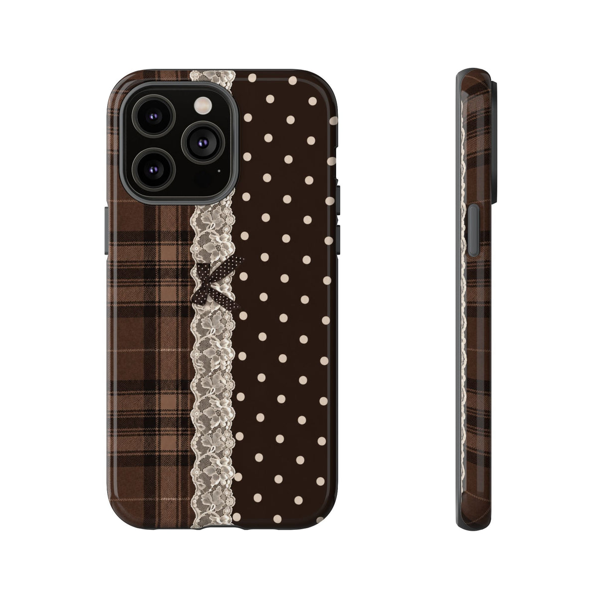 Polka-Lace Plaid