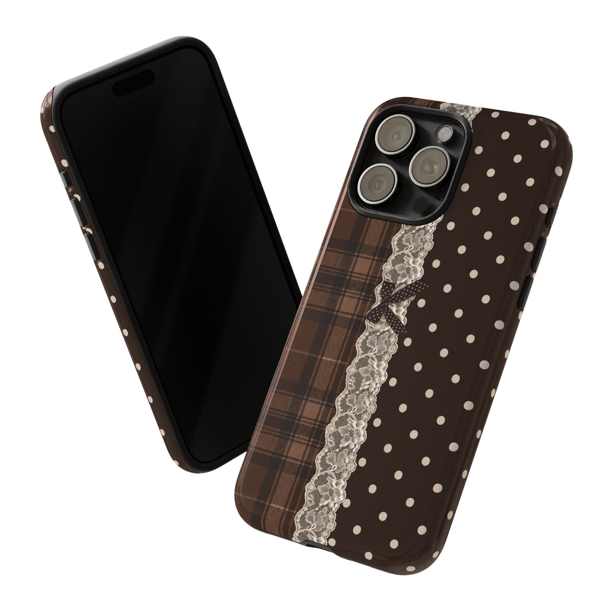 Polka-Lace Plaid