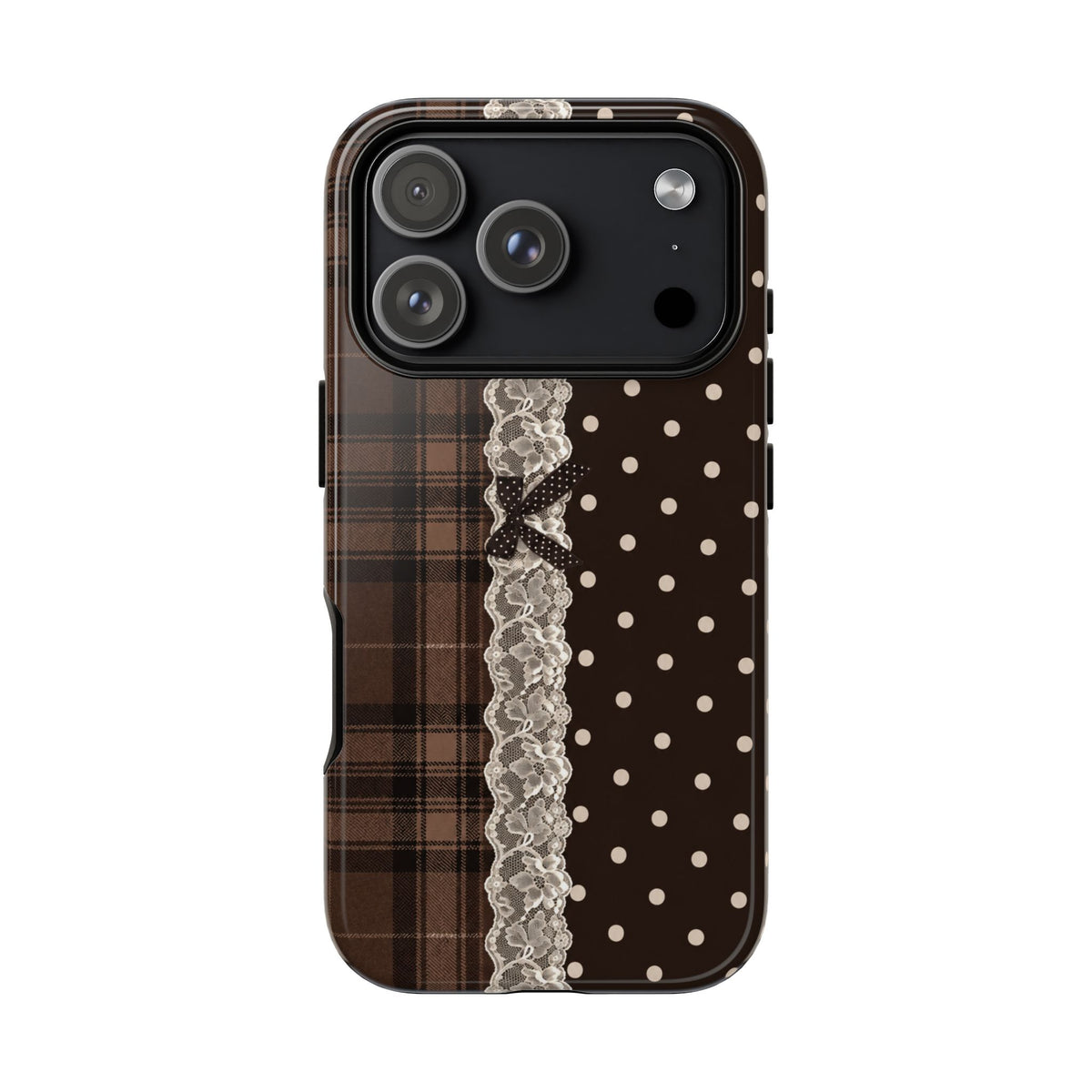 Polka-Lace Plaid